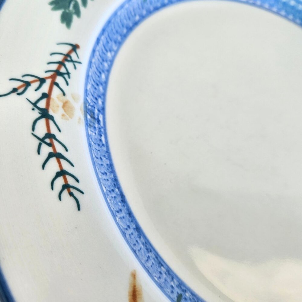 Vintage Hartstone Chickadee & Pine Dinner Plate 11" Stoneware USA - Picture 15 of 16